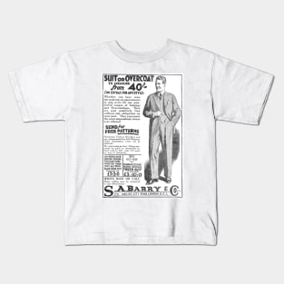 S.A.Barry & Co. - Suits and Overcoats - 1929 Vintage Advert Kids T-Shirt
